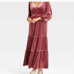 Knox Rose Velvet Pink Dress